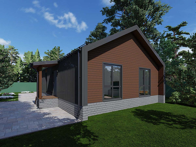 Проект каркасного дома КД-112