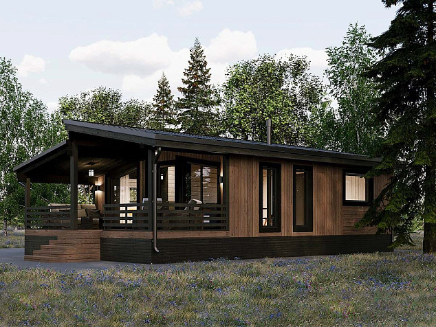 Проект каркасного дома КД-67/1