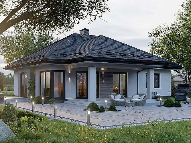 Проект каменного дома К-111/1