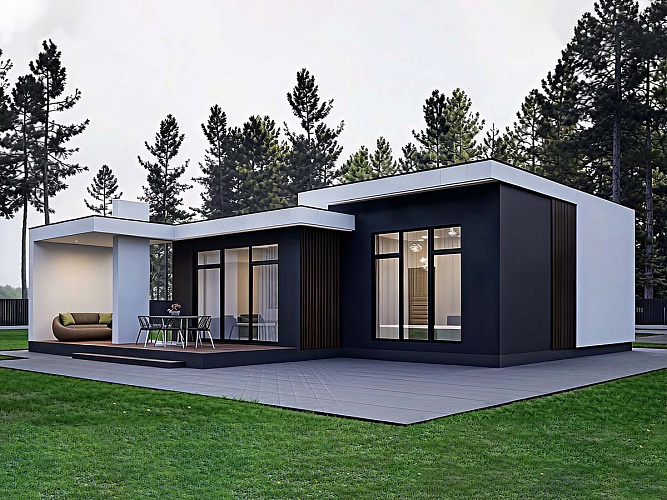 Проект каменного дома К-92