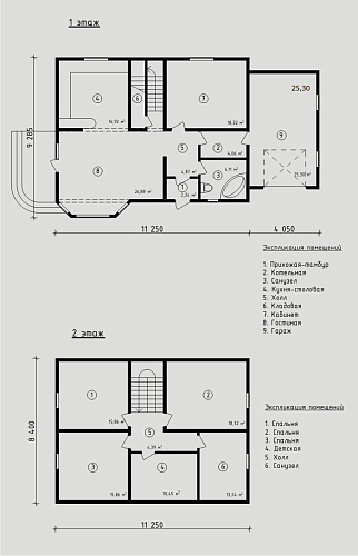 Проект каркасного дома КД 224/2