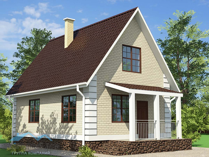 Проект каменного дома К-84