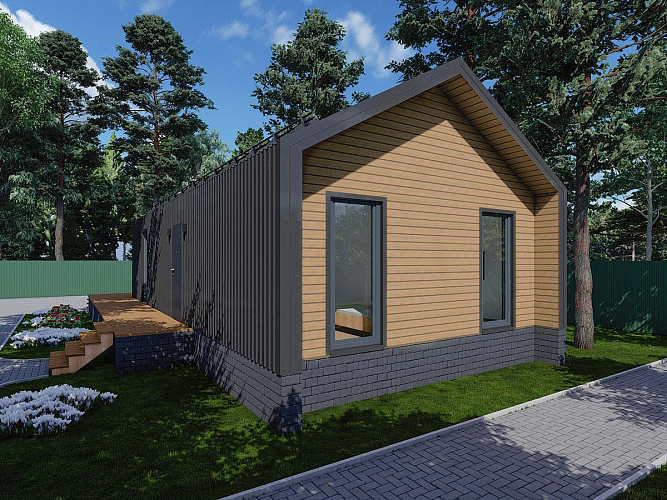 Проект каркасного дома КД-69