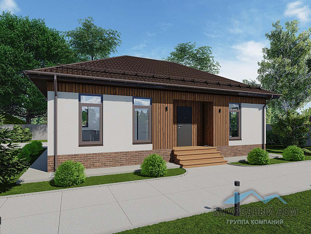 Проект каркасного дома КД-92