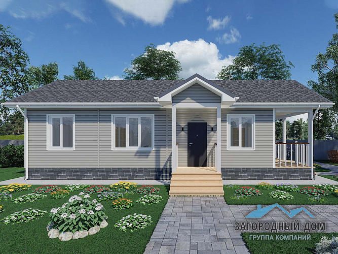 Проект каркасного дома КД-72/2