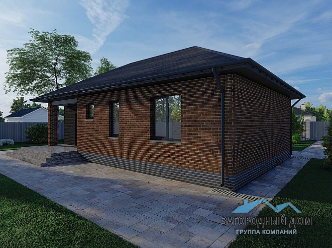 Проект каменного дома К-77