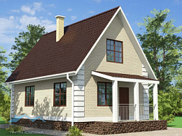 Проект каменного дома К-84