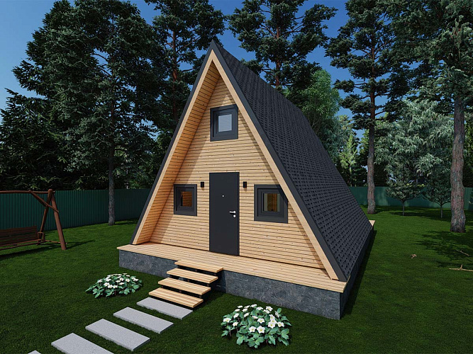 Проект каркасного дома КД-37