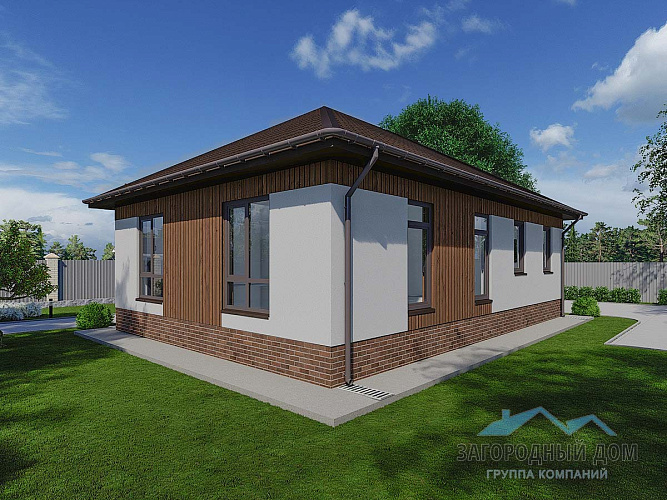 Проект каркасного дома КД-92