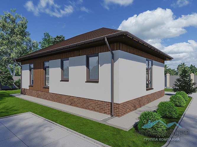 Проект каркасного дома КД-92