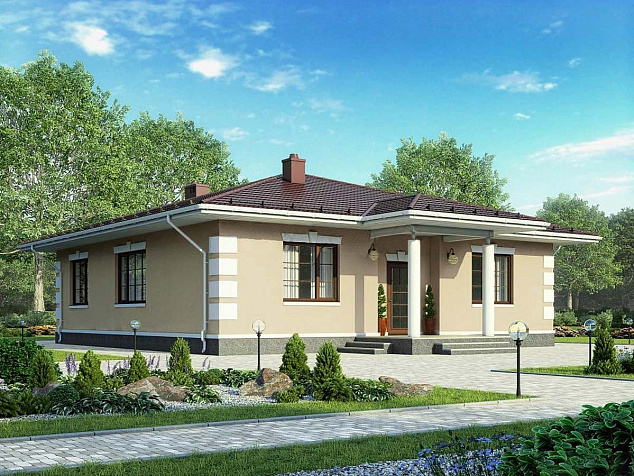 Проект каменного дома К-118