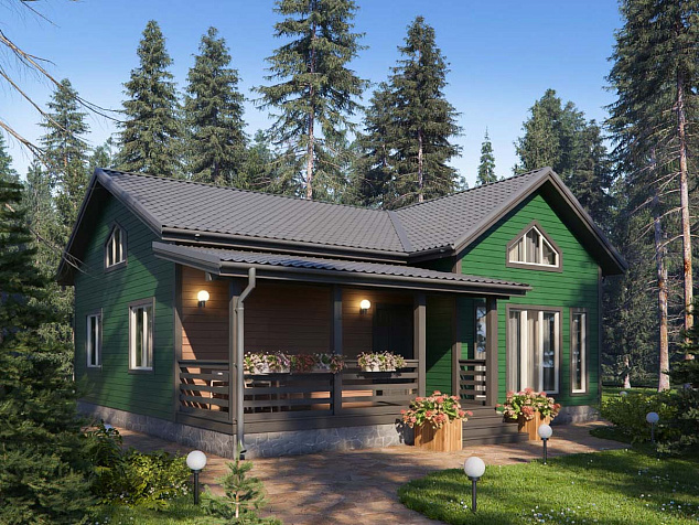 Проект каркасного дома КД-100/1