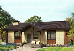 Проект каменного дома К-101