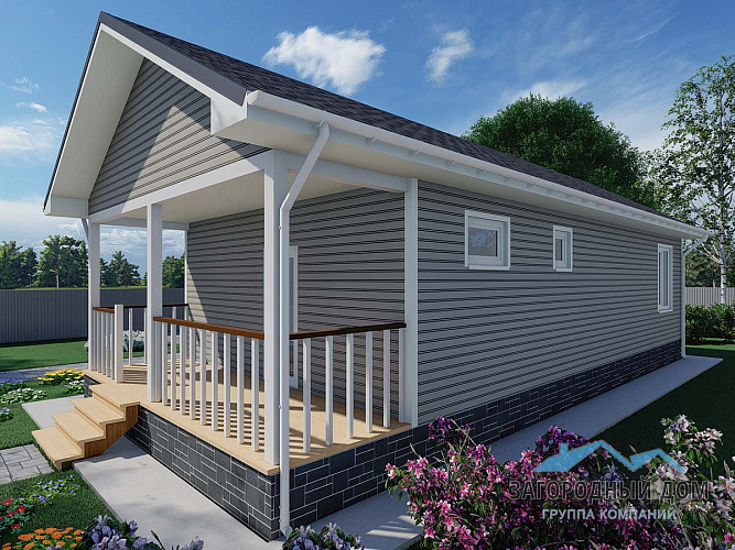 Проект каркасного дома КД-72/2