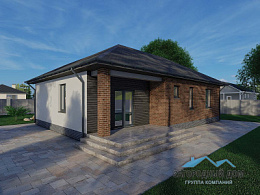 Проект каменного дома К-77