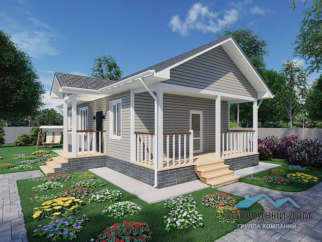 Проект каркасного дома КД-72/2