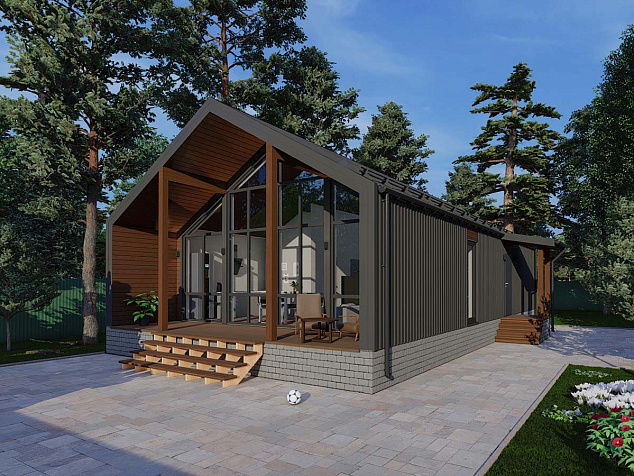 Проект каркасного дома КД-112