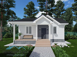 Проект каркасного дома КД-54